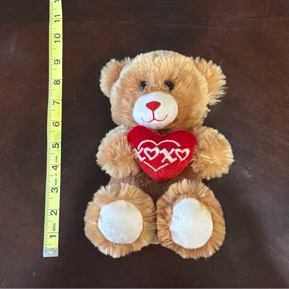 Brown Teddy Bear with Red Heart